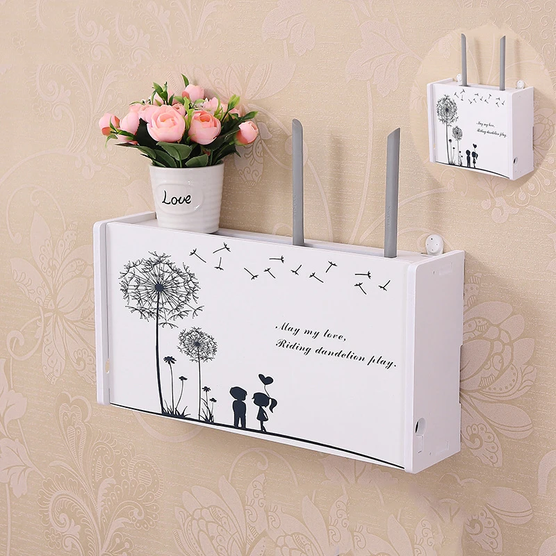 Беспроводной Wi Fi маршрутизатор коробка для хранения настенная полка подвесная