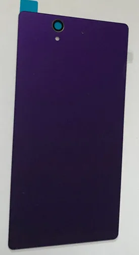 Для sony Xperia Z L36H L36i C6603 C6602 LT36 Крышка батарейного отсека Корпус Дверная панель Запчасти Замена Задняя стеклянная крышка с клеем