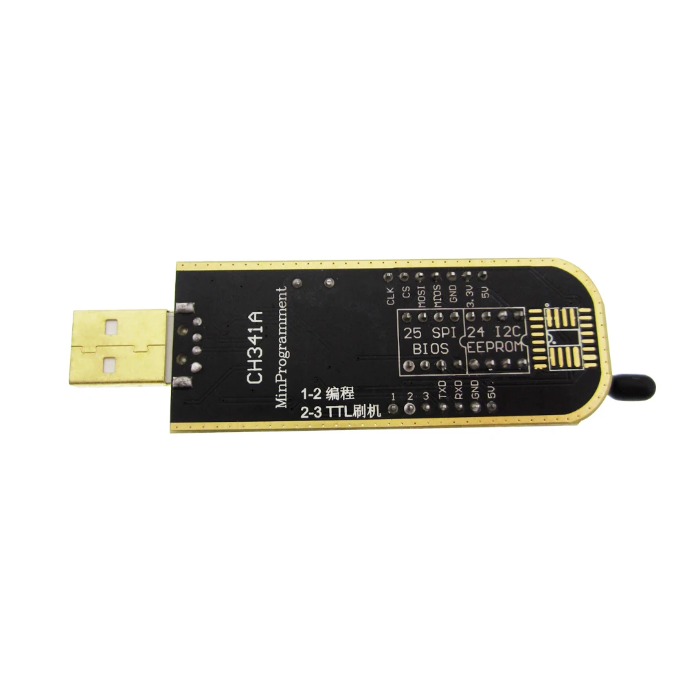 USB-программатор CH341A 24 25 серия EEPROM Flash BIOS с программным обеспечением и Драйвером |