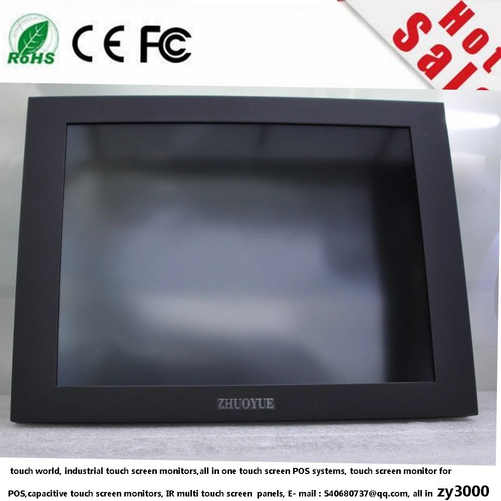 большой цене 15-дюймовый сенсорный экран монитора для машины открытой рамки
