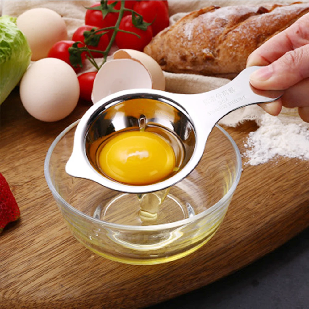 Egg White Yolk Separator Stainless Steel Filter Cooking Tools Convenient Strainer Portable Kitchen Accessories | Дом и сад