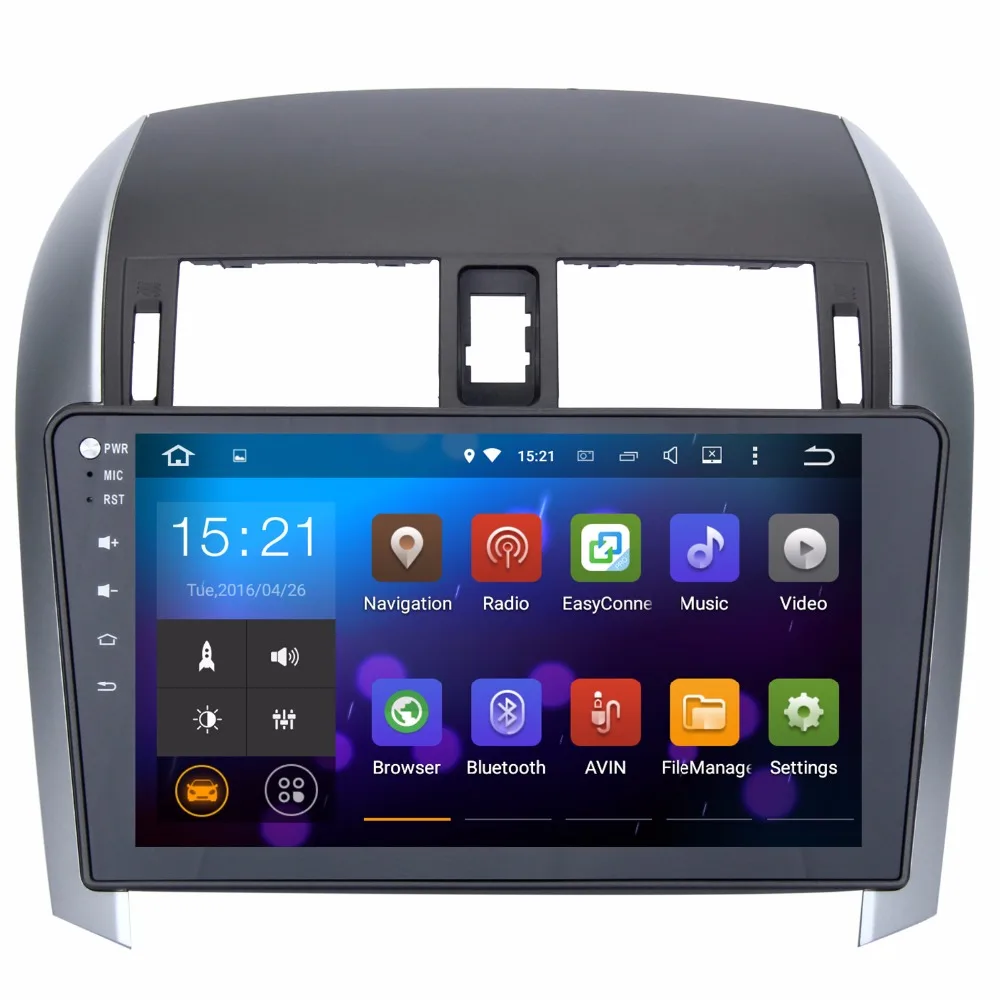 10.2 &quotQuad Core 2 DIN Android 5.1.1 Автомобильный GPS Радио Navi для Toyota Corolla 2007-2011 1.6 ГГц чашка 1 ГБ