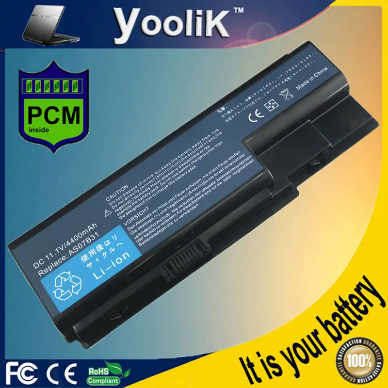 

New Battery For Acer Aspire 5315 5520 5720 5920 6920 6920G 6930 AS07B31 AS07B71 AS07B41 AS07B51 AS07BX1 ICK70 ICL50 ICW50 ZD1