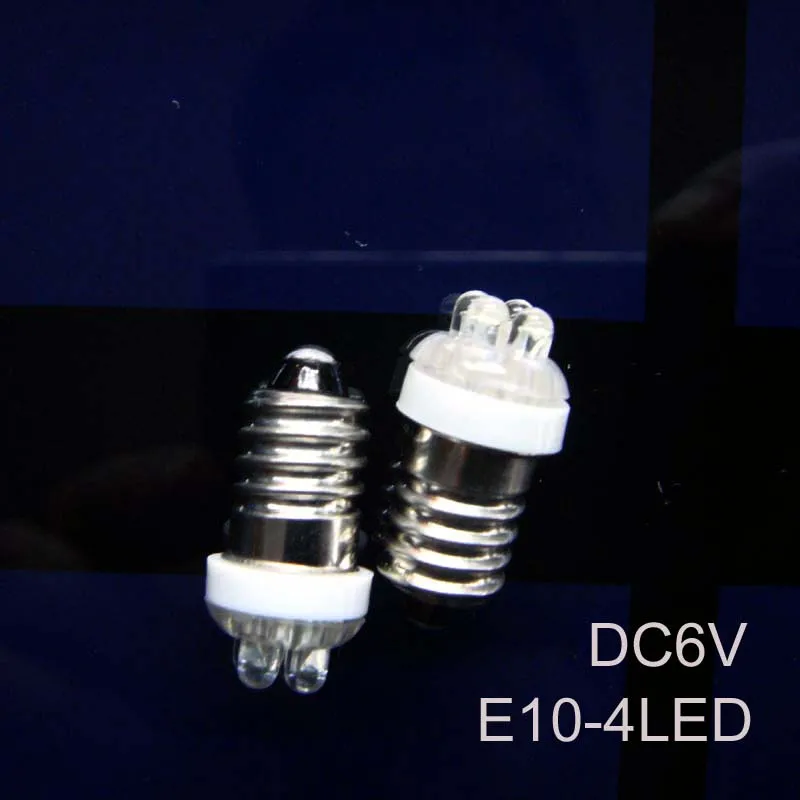 

High quality 6v E10,E10 Signal light,E10 6.3V,E10 Indicator Light 6v,led E10 light,E10 bulb DC6V,E10 led,free shipping 100pc/lot