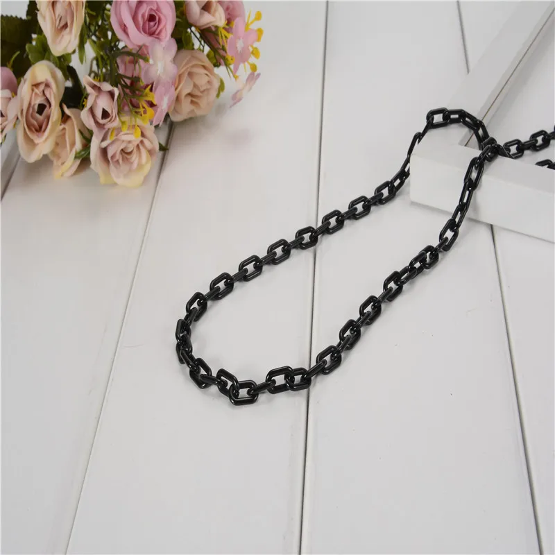 B black finished 70 см Готовые Очки акриловые цепи 8*14 мм Шнур модные стили шнурок для очков ремешок ожерелье для чтения очки аксессуары N095 - Цвет: B black finished