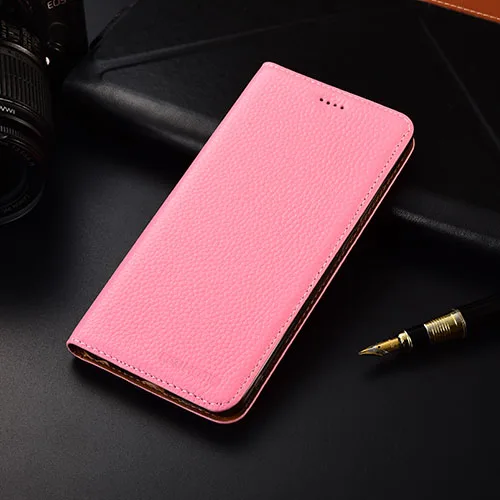 pink Для Meizu 16 16th чехол KEZiHOME личи Натуральная кожа флип Стенд кожаный чехол Капа для Meizu 16 чехол для телефона s - Цвет: pink