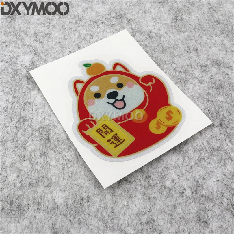 

Car Styling Vinyl Decal Warning Lovely Lucky Shiba Dog Motorcycle Tail Truck Body Window Tail Door Sticker Bumper