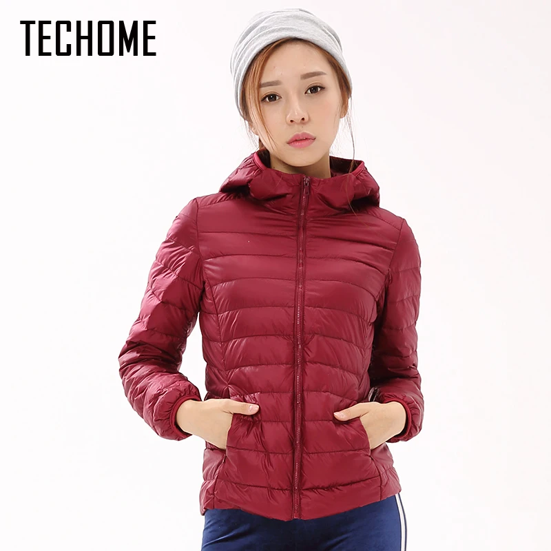 Женский пуховик на утином пуху брендовый дизайнерский с капюшоном ультра