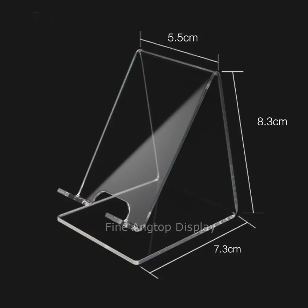 Transparent Acrylic Jewelry Display Stand For Cellphone Holder 5pcs/lot