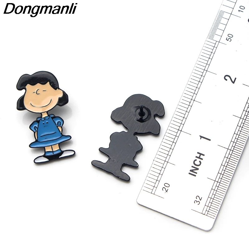 P3580 Dongmanli собаки металлические эмалированные булавки и броши для моды нагрудные булавки рюкзак сумки значок детские подарки