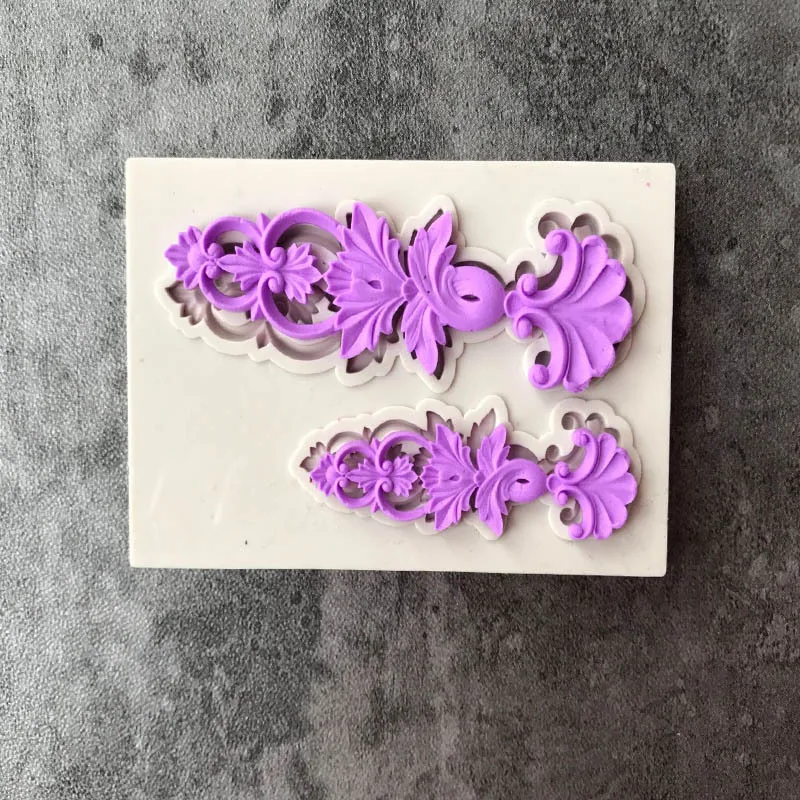 1 шт. 3D силиконовые формы Европейский стиль кружева Sugarcraft помадные шоколадные для