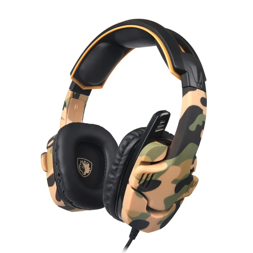 SADES SA-930 PS4 игровая гарнитура Casque PC Gamer камуфляжные стереонаушники с микрофоном для
