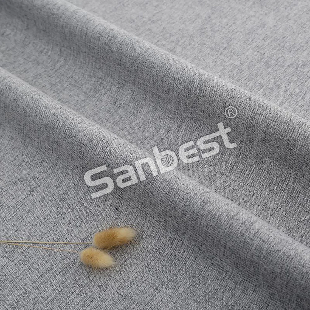 Sanbest однотонная хлопковая льняная ткань с вышивкой DIY Ткань для шитья дома Чехол