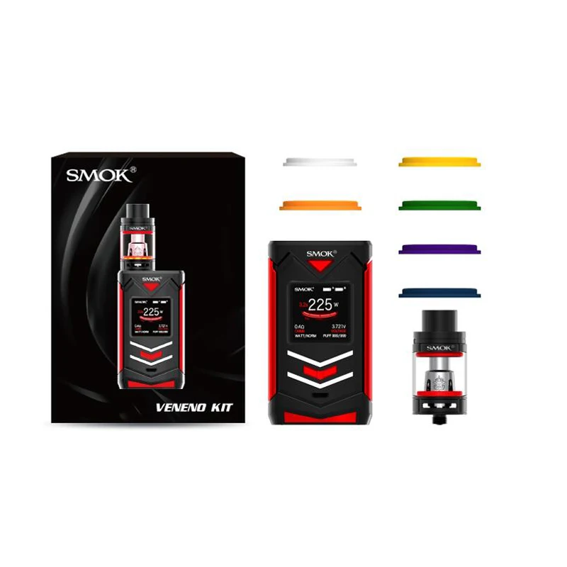 Оригинальный Smok Veneno комплект с 225 Вт коробка мод и 5 мл TFV8 большой ребенок свет