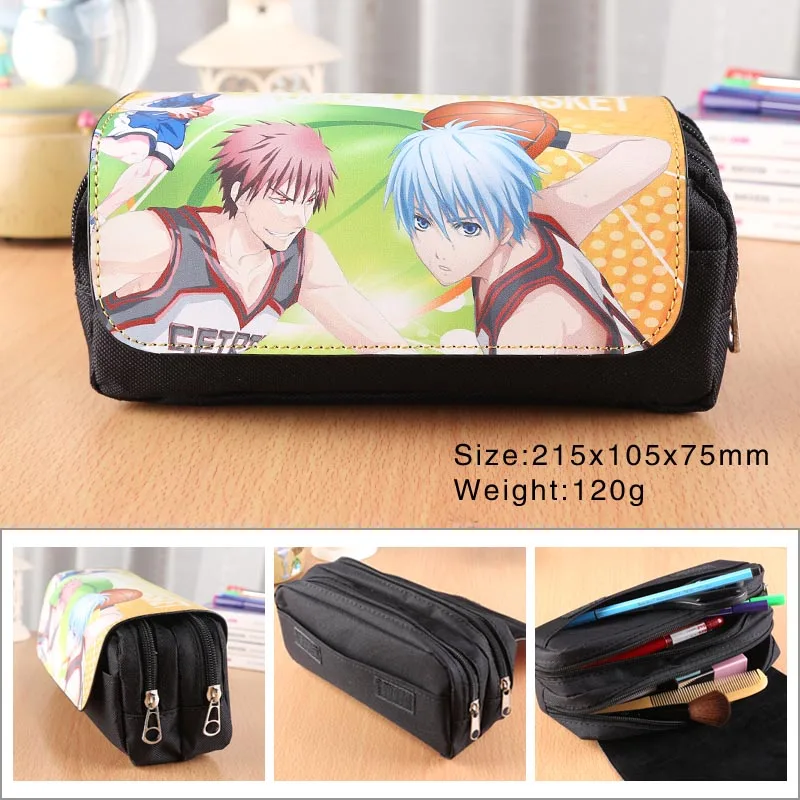 Basketball Kuroko Аниме Lovelive пенал Карманный Монстр Студенческая сумка для канцелярских принадлежностей TouHou проект молния макияж портативный пенал - Цвет: Basketball Kuroko