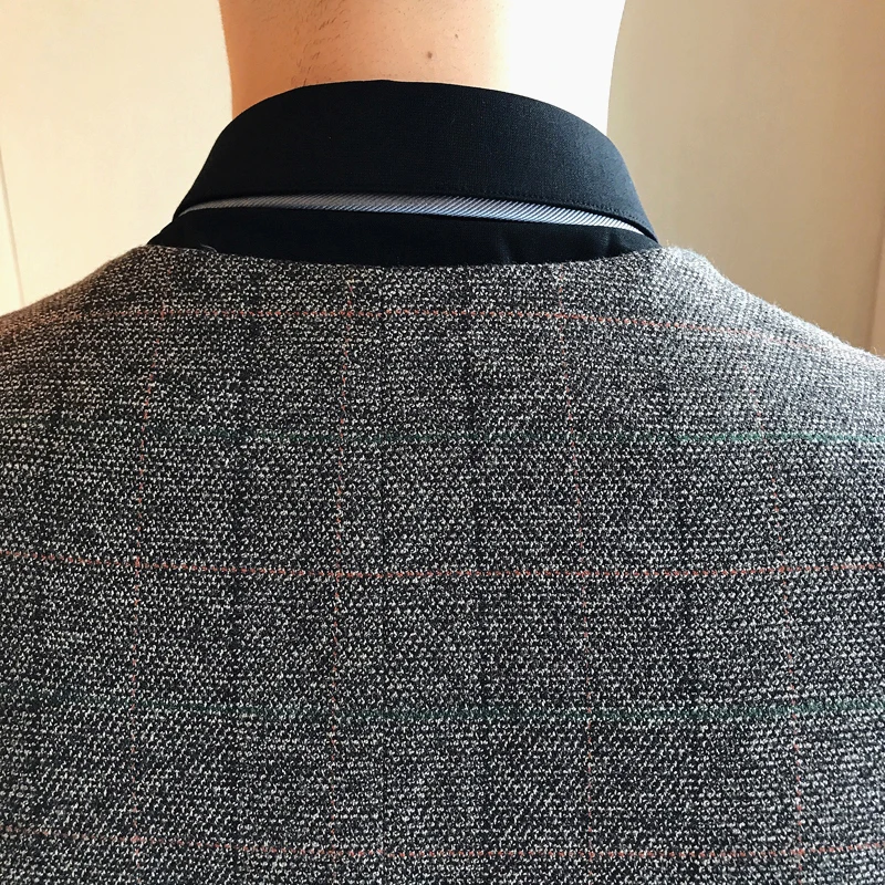 

Autumn and Winter New Men's Plaid Striped Suit Vests High-end Business Banquet Party Dress Vest Men Comfortable and Elegant
