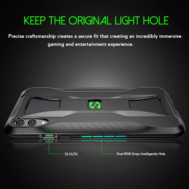 TPU Protective Case For Xiaomi BlackShark Heat Dissipation Black Shark 2 Helo Compatible with Gamepad Cover |