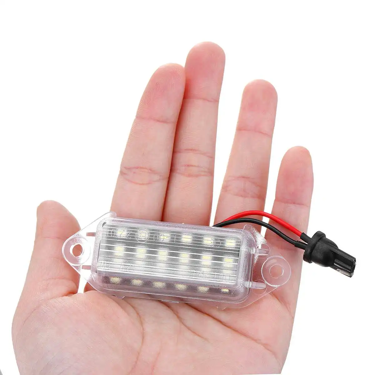 2 шт. безотказные светодиодные лампы для номерного знака 18SMD белый светодиодный светильник для номерного знака для Mitsubishi Lancer X EVO 2003