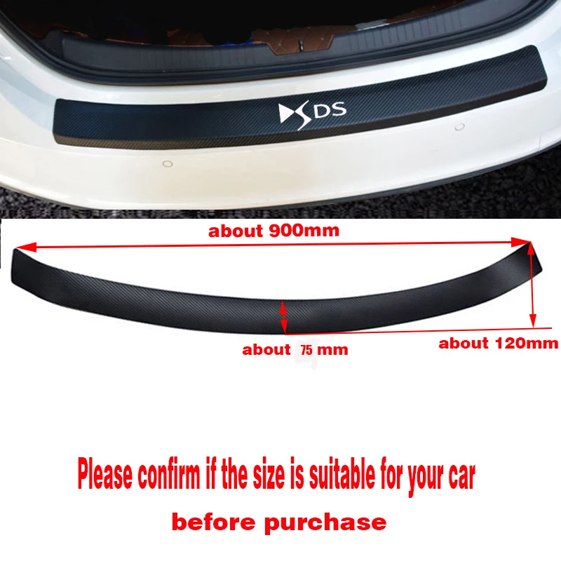 Для Citroen DS DS4 DS4S DS5 DS6 DS7 DS5LS DS3 искусственная кожа углеродное волокно бампер Защита двери край полосы отделка бампера