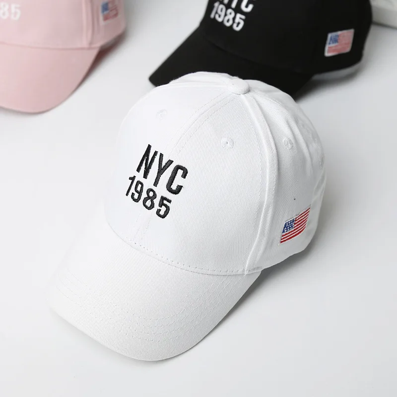 Бейсболка для мальчиков и девочек хлопковая Кепка с вышивкой NYC флагом США в