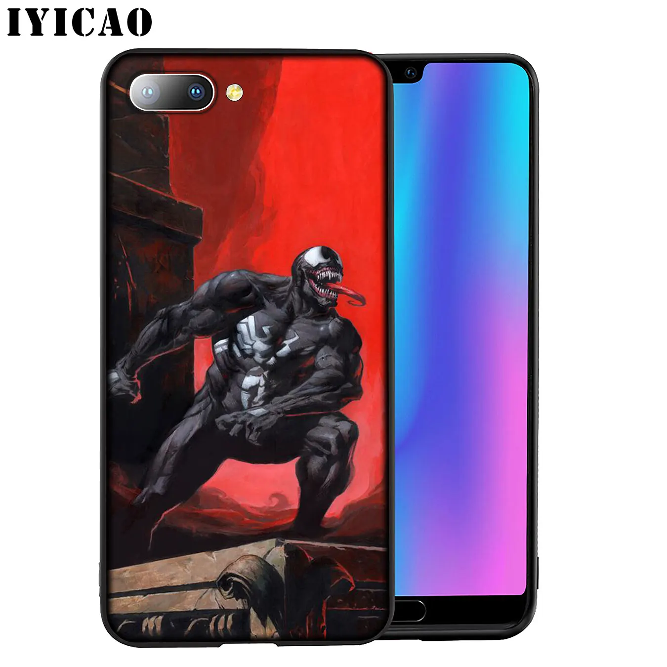IYICAO Marvel Venom Soft Silicone Phone Case for Huawei Mate 30 20 10 Pro Nova 5I 5T 5 4 4E 3i 3 2i Lite Smart |