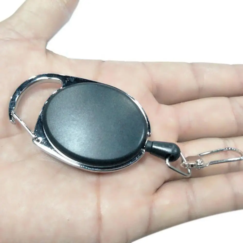 Выдвижная цепочка для ключей креативная легко Тяговая Пряжка брелок