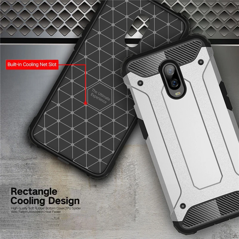 Beworlder For Oneplus 6T Case Dual Layers TPU PC Plastic Popular Armor Hybrid Exquisite Hard Phone Cover One Plus |