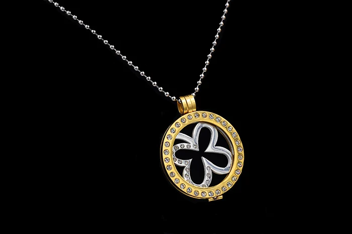 LUXUSTEEL распродажа в наличии золотой цвет плавающие медальоны из нержавеющей стали