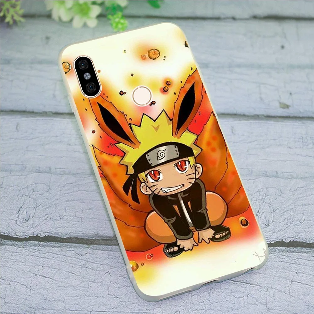 Мягкий ТПУ чехол для телефона Xiaomi Mi A2 Наруто мультяшный A1 8 Lite 9 9se Redmi 4A 4X 5 Plus 5A Prime 6A