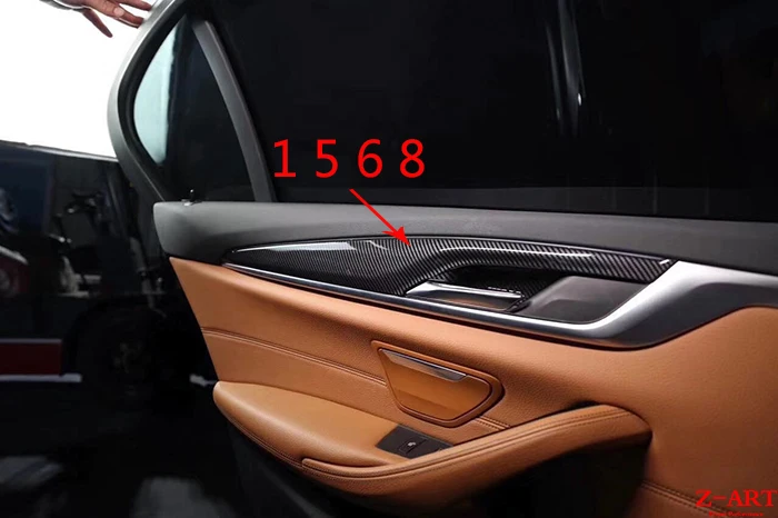 Натуральный сухой углеродное волокно внутренняя отделка для BMW Все новые 5 серии