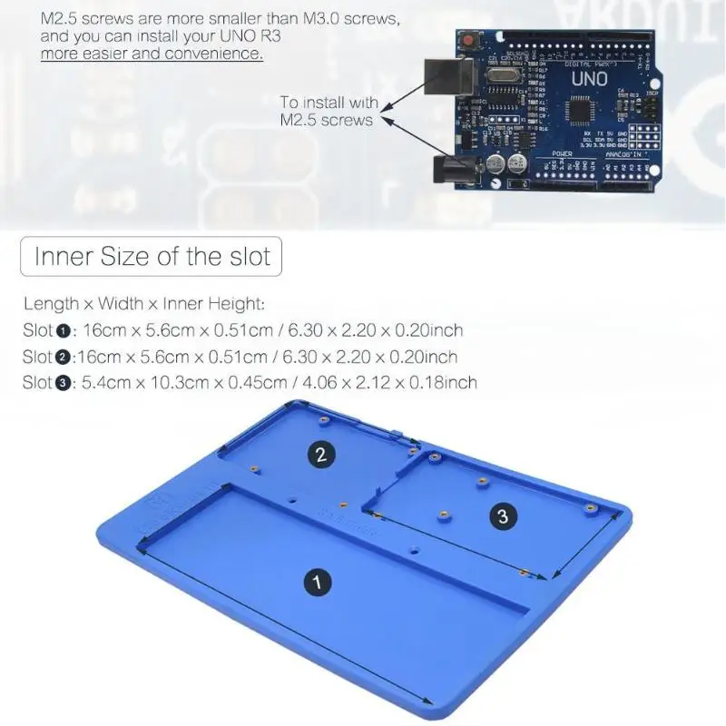 5 в 1 RAB держатель макет ABS Базовая пластина для Arduino UNO R3 MEGA2560 доступ ко всем потребительским портам дропшиппинг