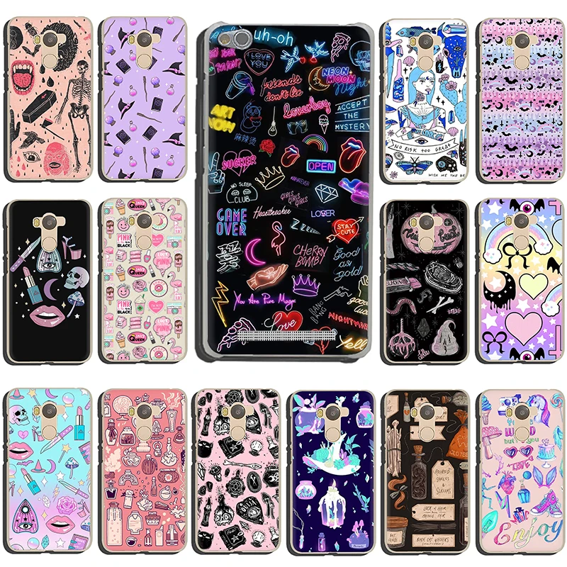 Жёсткий чехол Girly Pastel Witch Goth для Xiaomi Redmi 5A 5 Plus 6A 6 Pro 7 GO Note 4 4X 8 Pro|Бамперы| |