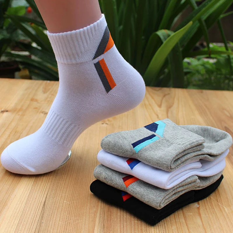 

Ocean Bluevin New Double Color Design Spring Winter Men's Cotton Socks Middle Absorbent Sweat Deodorant QualityThick Warm Sock