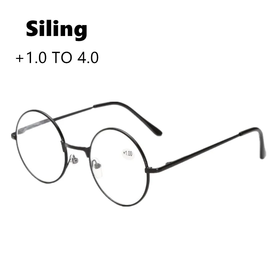 Круглые металлические рамки для чтения очки мужчин и женщин ретро Гарри Поттера