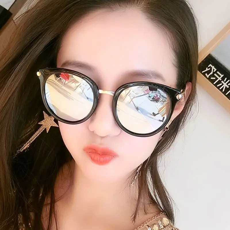 Женские солнцезащитные очки HJYBBSN Gafas De Sol Mujer Ретро стиль кошачий глаз
