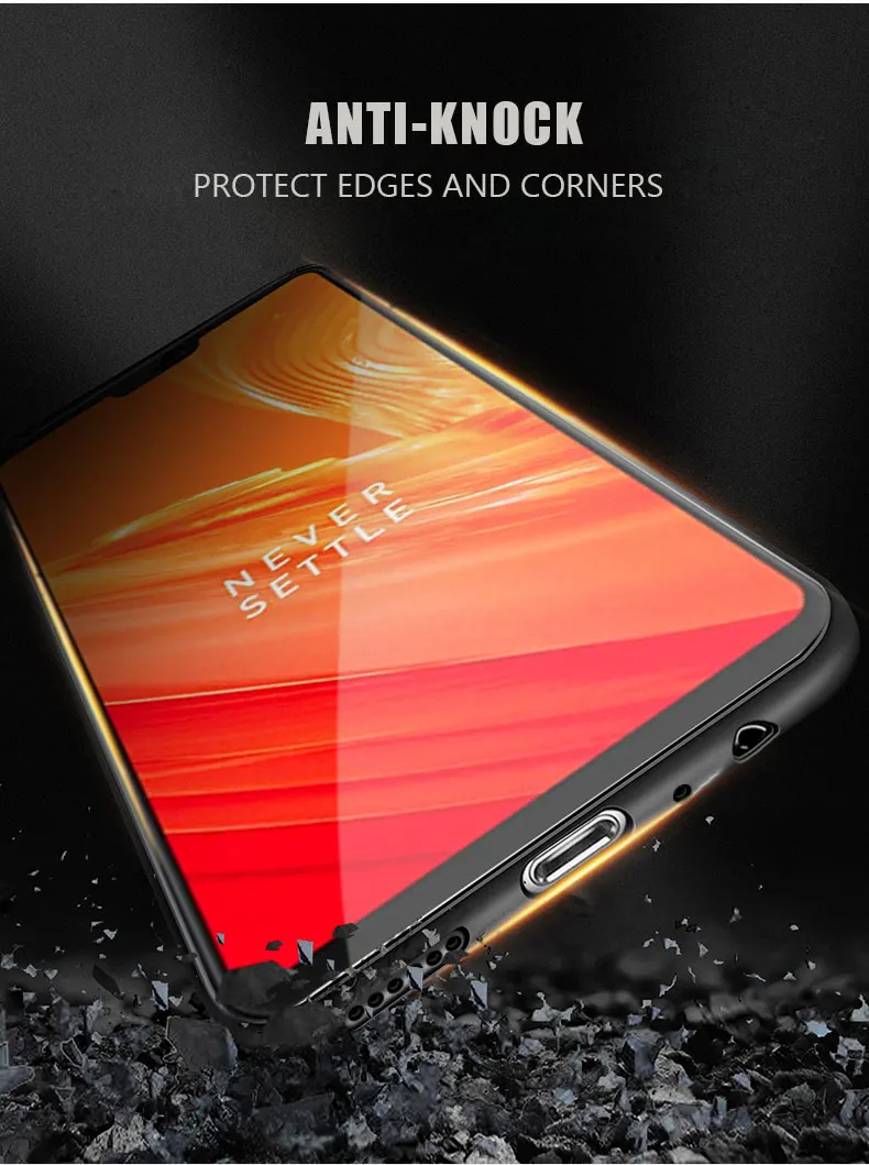 Чехол для oneplus 6, MOFI One Plus 6, Твердый чехол на заднюю панель, мягкий силиконовый тканевый чехол для 1+ 6, полный Чехол, OP6, матовый деловой чехол