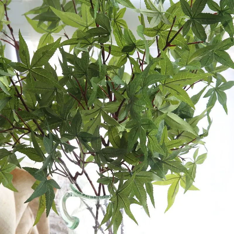 искусственные цветы TXMON искусственный американский клен листьев бамбука муляж