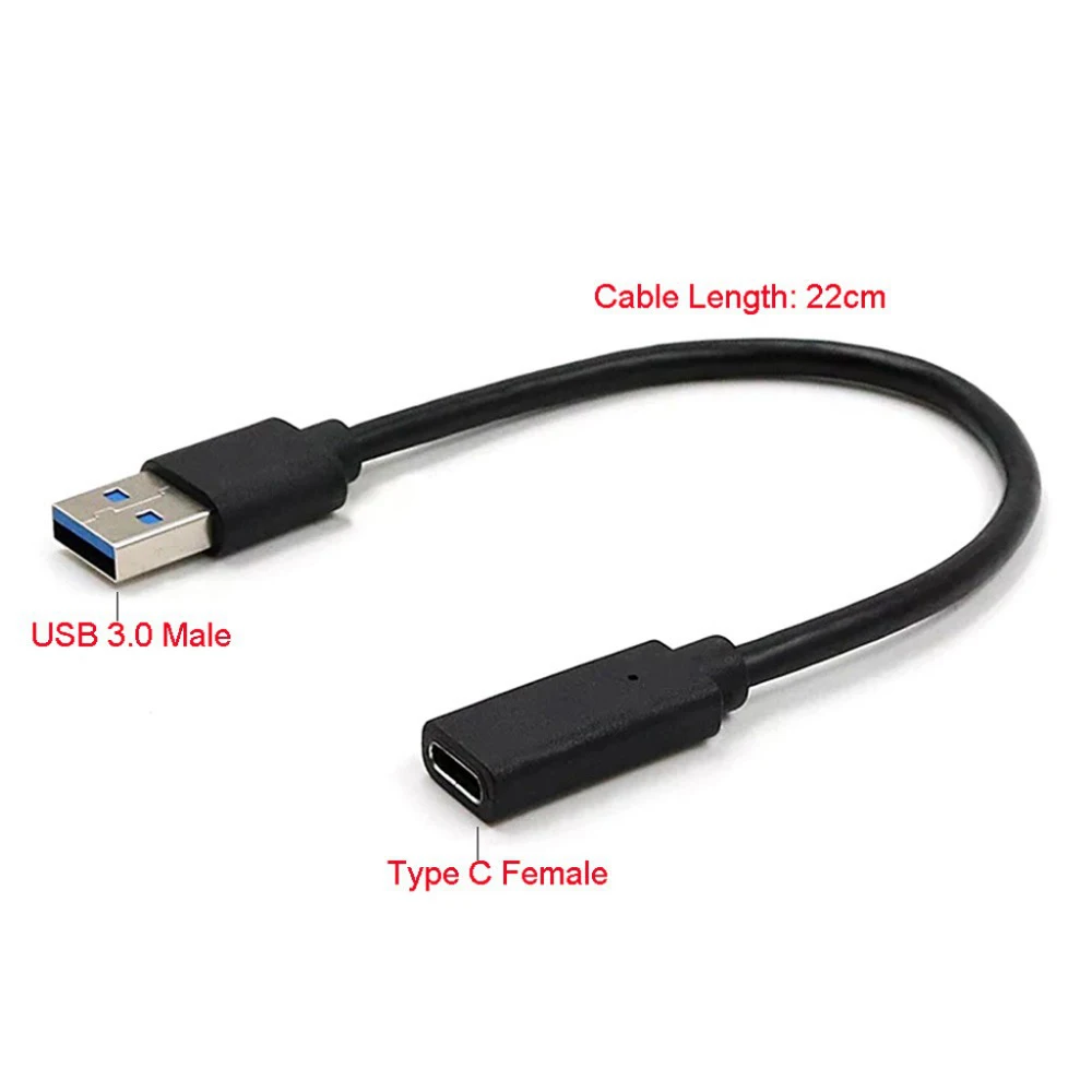 Кабель переходник с USB 3 1 Type C папа на 0 A мама OTG для Macbook Android мобильный