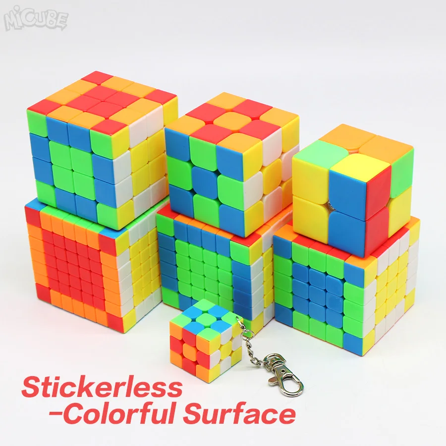 Волшебная Скорость кубик 3х3х3, 2x2x2 4x4x4 5x5x5, 6x6x6 7x7x7 Cubo Magico, 2x2/oneplus 3/OnePlus x 3 4x4 5x5 6x6 7x7 Головоломка Куб Meilong игрушка малыш подарки