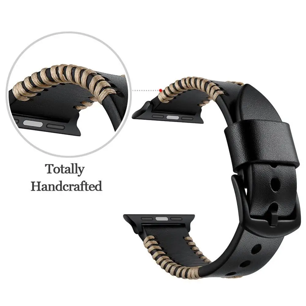 Сменные ремешки для часов Apple Watch Series 3 2 1 42 мм из натуральной кожи|watch for apple|apple