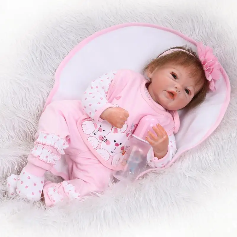 Buy 744 53 Try 40 Off Reborn Silikon Bebek Bebek Oyuncak Gercek Gorunumlu Menina Bebekler Cocuklar Icin Guzel Dogum Gunu El Yapimi Noel Hediye Oyun Evi Bonecas