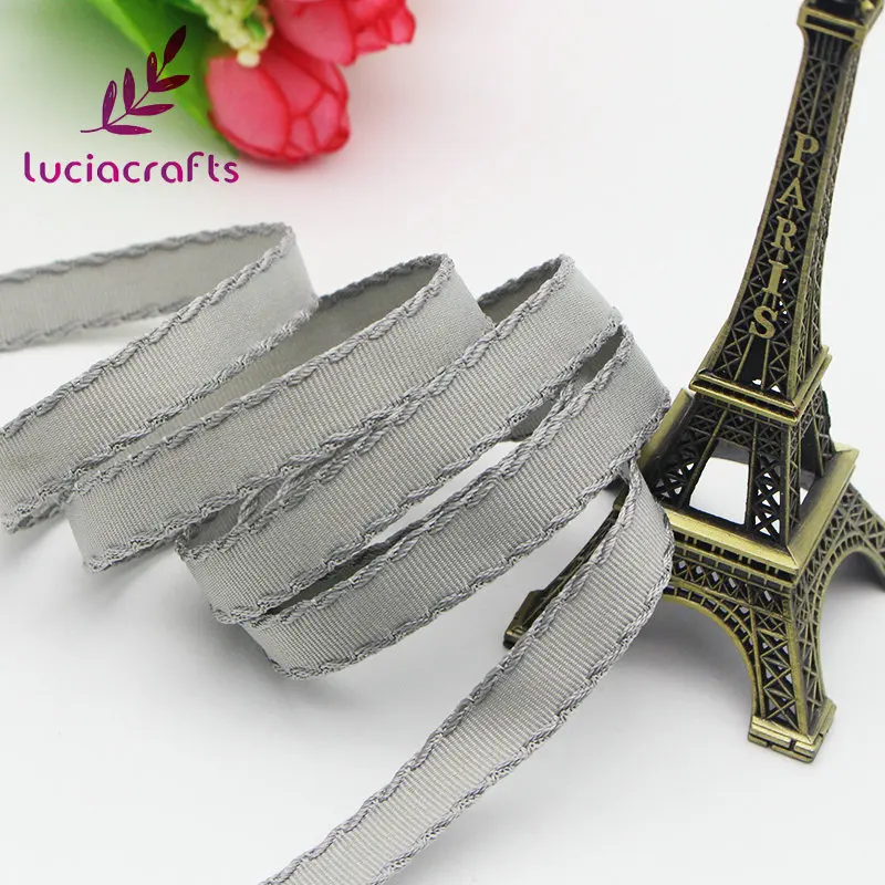 Lucia crafts, 5 ярдов/10 ярдов, 10 мм, разные цвета на выбор, корсажная лента, банты с краем, вечерние украшения, подарок, ремесло, T0402