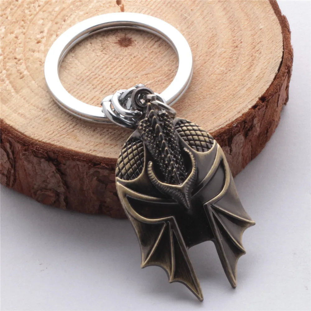 2015 Hot Online Games Dragon Age 3 Inquisition Alloy Mask Necklace tritium keychain Chaveiros llaveros for men |