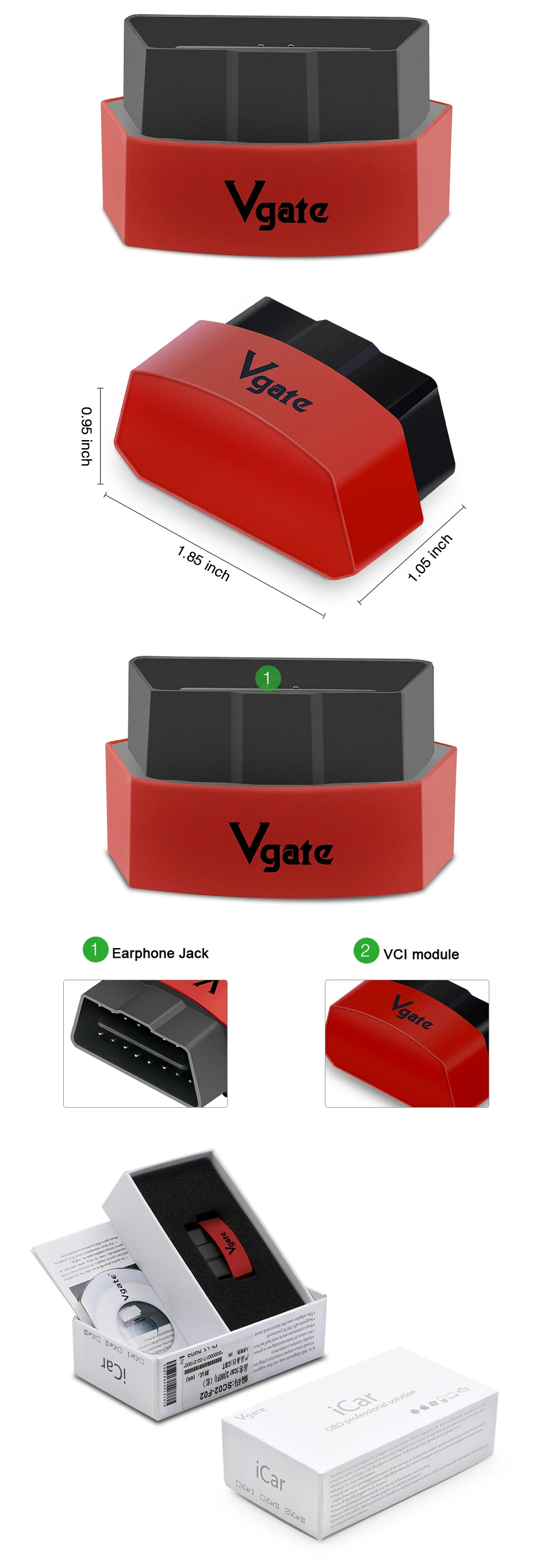 Vgate iCar3 ELM327 obd2 Bluetooth сканер ELM 327 icar 3 Wi-Fi obd ii считыватель кодов сканирование автомобиля диагностические инструменты для Android IOS ПК