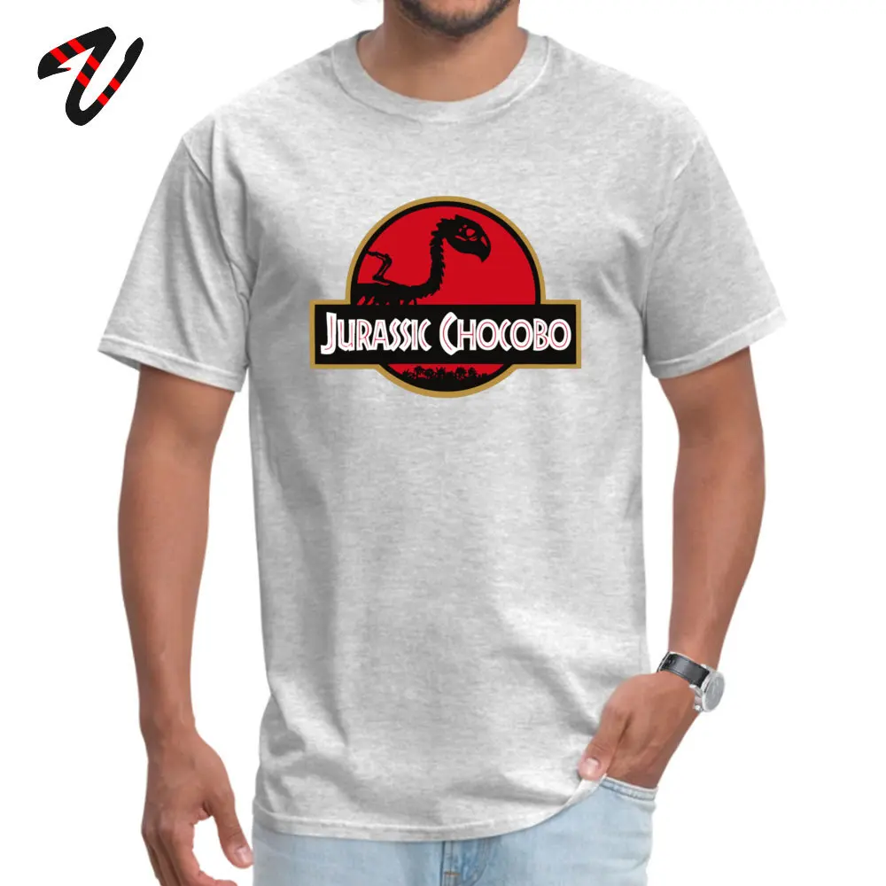 Футболка Chocobo мужская с надписью Jurassic развлекательная рубашка рисунком аниме