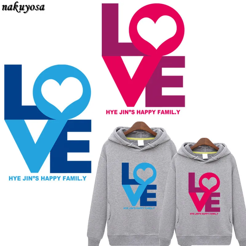 5 шт. надпись LOVE iron on patchs для влюбленных пара милая теплопередача пирография DIY