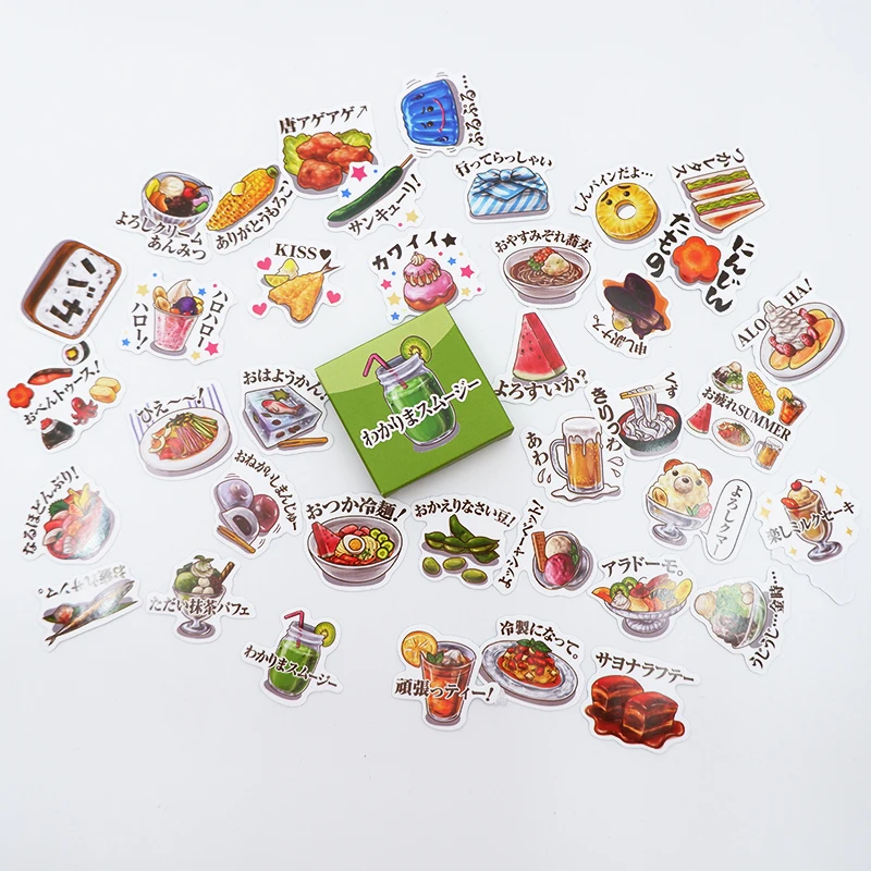 40 лампочек милая карта еды лампочки наклейки для скрапбукинга планировщик