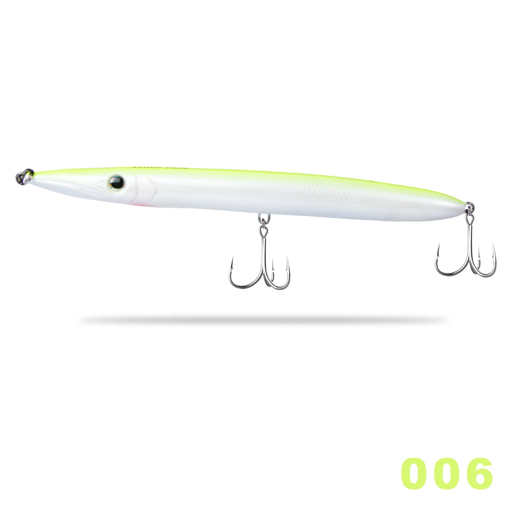 006 (190mm 32g) Hunthouse приманка barracuda приманка 190 мм 32 г Длинные литые карандашные наклейки для рыбалки leerfish и bluefish topwater приманки - Цвет: 006 (190mm 32g)
