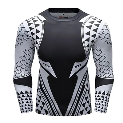 Style E Рашгард MMA футболка с длинным рукавом сублимированный принт дышащие боксерские майки Muay Thai Gentle Boxeo BJJ JiuJitsu тренировочные рубашки - Цвет: Style E