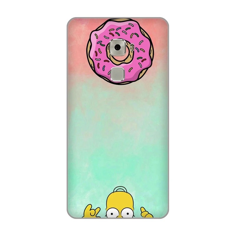 Забавный Модный мягкий чехол из ТПУ с рисунком Гомера J. Симпсона для Huawei Mate 10 Pro 7 8